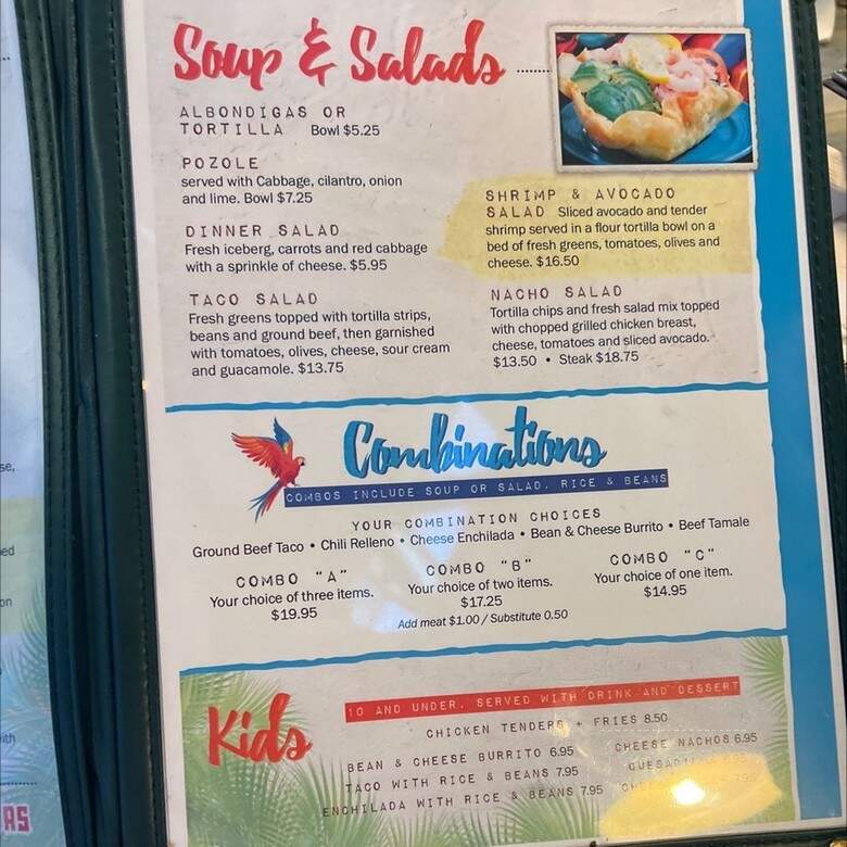 Papagayos - Lake Arrowhead, CA menu_pic
