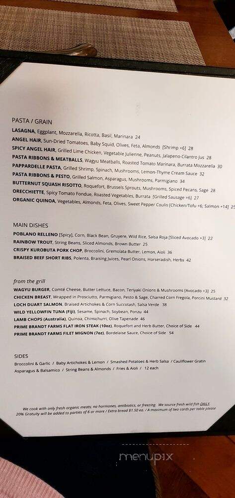 Caprice Cafe - Redlands, CA menu_pic