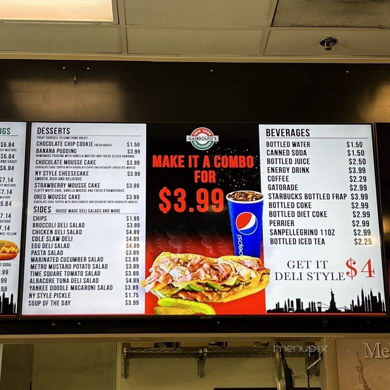 Gandolfo's New York Deli - Rancho Cucamonga, CA menu_pic