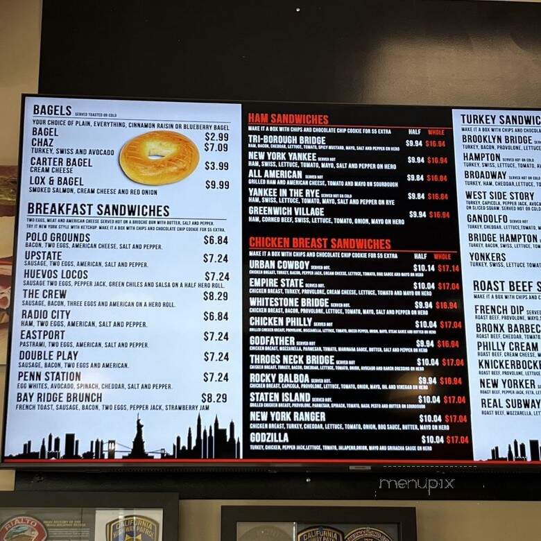 Gandolfo's New York Deli - Rancho Cucamonga, CA menu_pic