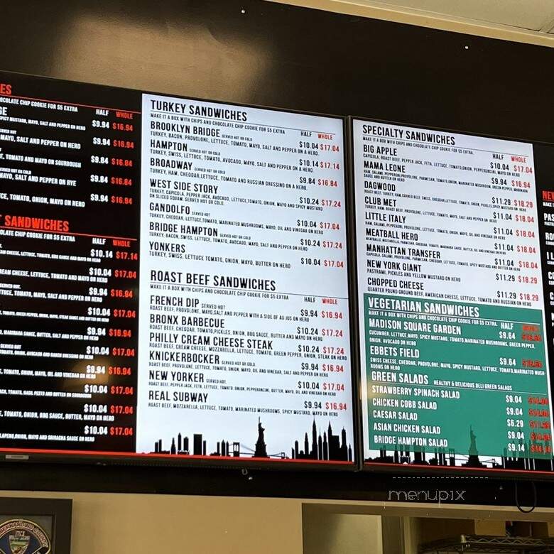 Gandolfo's New York Deli - Rancho Cucamonga, CA menu_pic