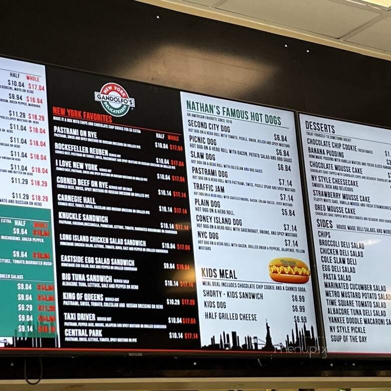 Gandolfo's New York Deli - Rancho Cucamonga, CA menu_pic