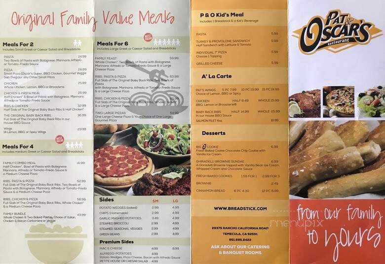 Pat & Oscar's Restaurant - Temecula, CA