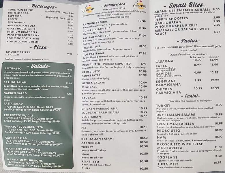 Campini's Deli Italiano - Temecula, CA menu_pic