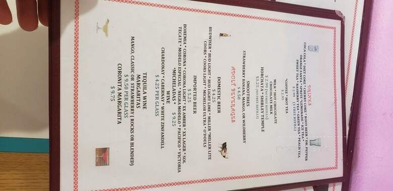 Toto's Mexican Restaurant - Running Springs, CA menu_pic