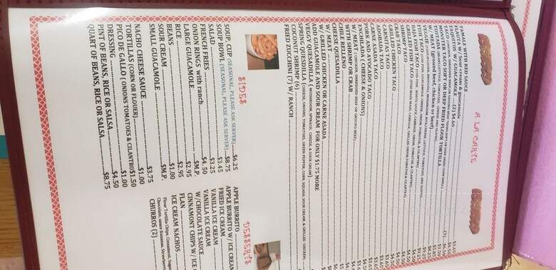 Toto's Mexican Restaurant - Running Springs, CA menu_pic