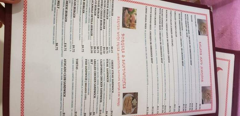 Toto's Mexican Restaurant - Running Springs, CA menu_pic