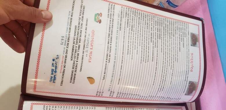 Toto's Mexican Restaurant - Running Springs, CA menu_pic