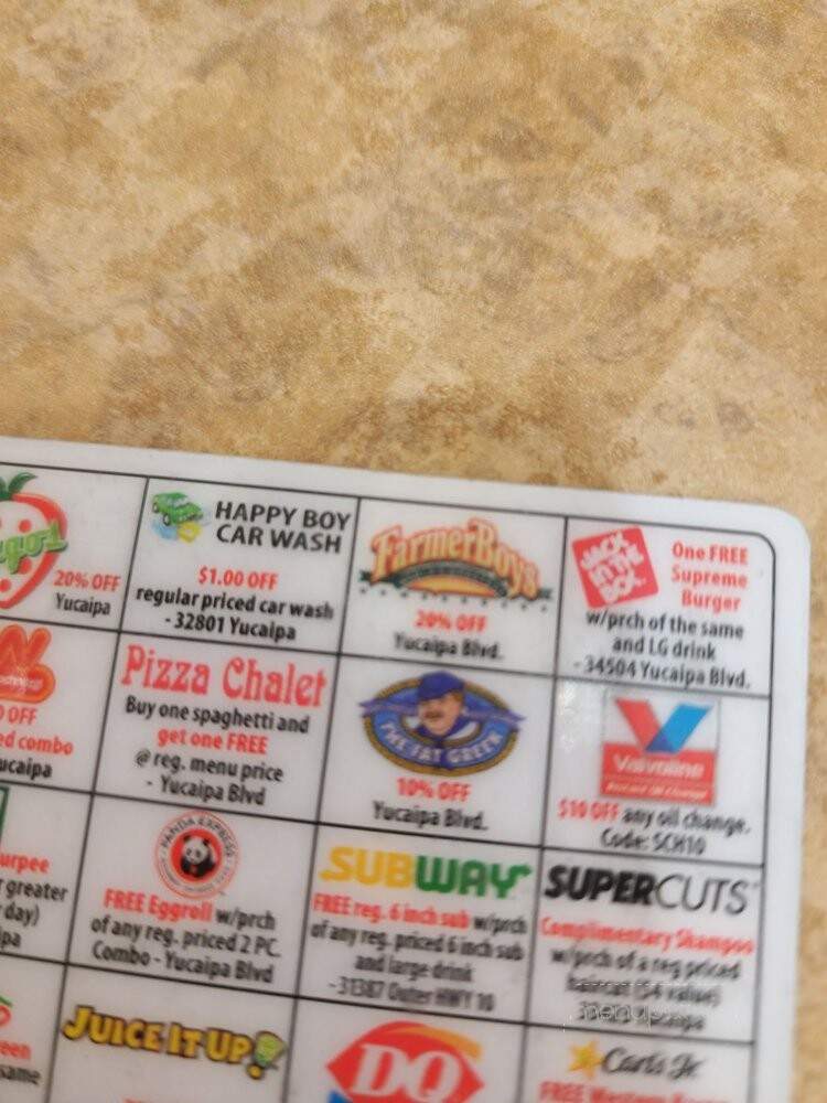Farmer Boy Yucaipa - Yucaipa, CA menu_pic