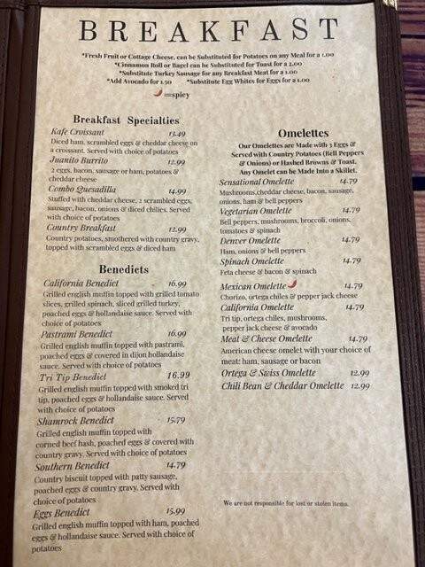 Royale Restaurant Of Calimesa - Calimesa, CA menu_pic
