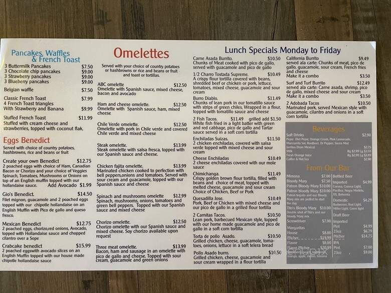 Lienzo Charro - Poway, CA menu_pic
