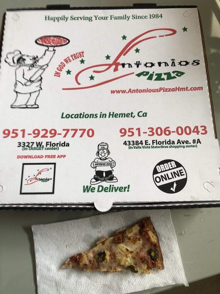Antonious Pizza - Hemet, CA
