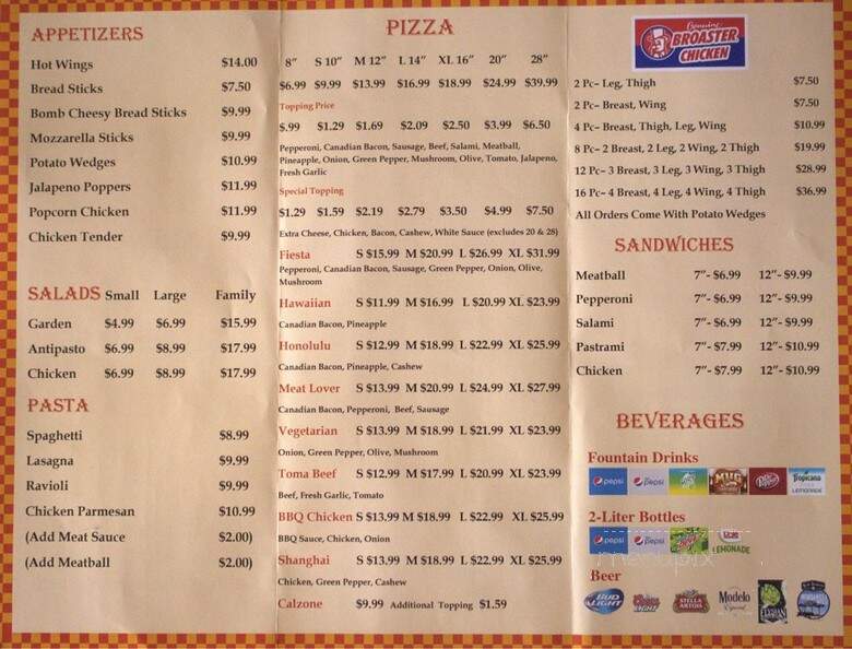 George's Pizza - Hemet, CA menu_pic