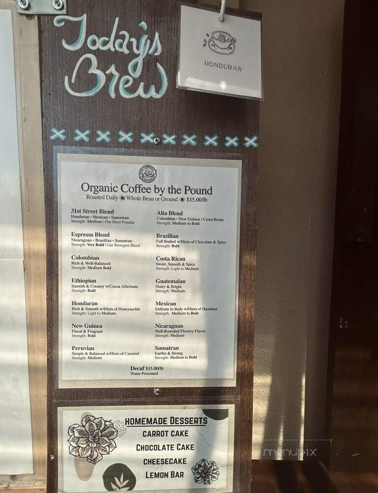 Alta Coffee & Roasting Co - Newport Beach, CA menu_pic