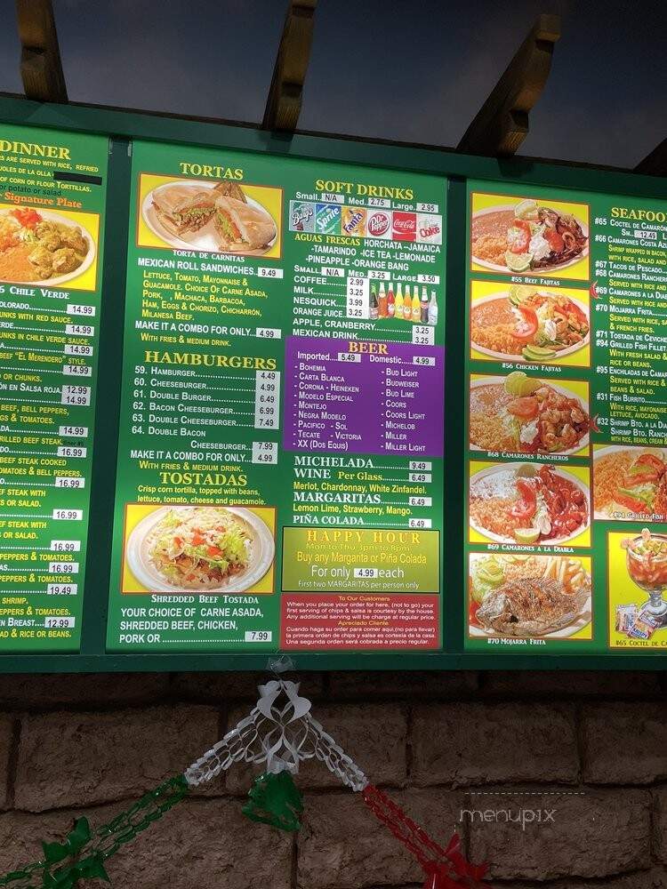 El Merendero - Pomona, CA menu_pic