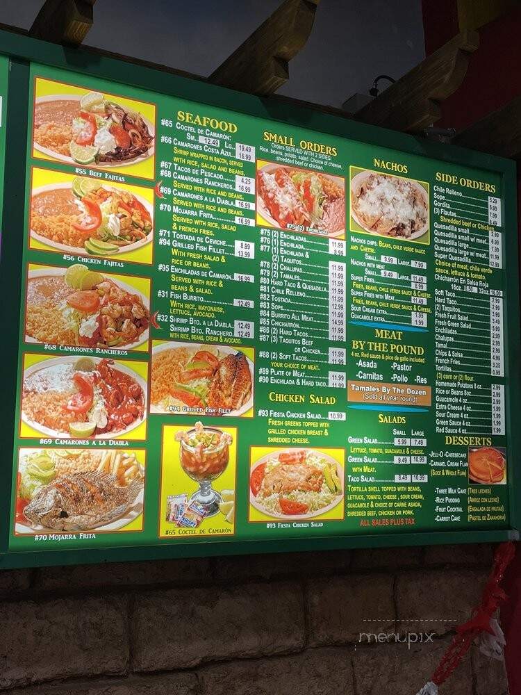 El Merendero - Pomona, CA menu_pic