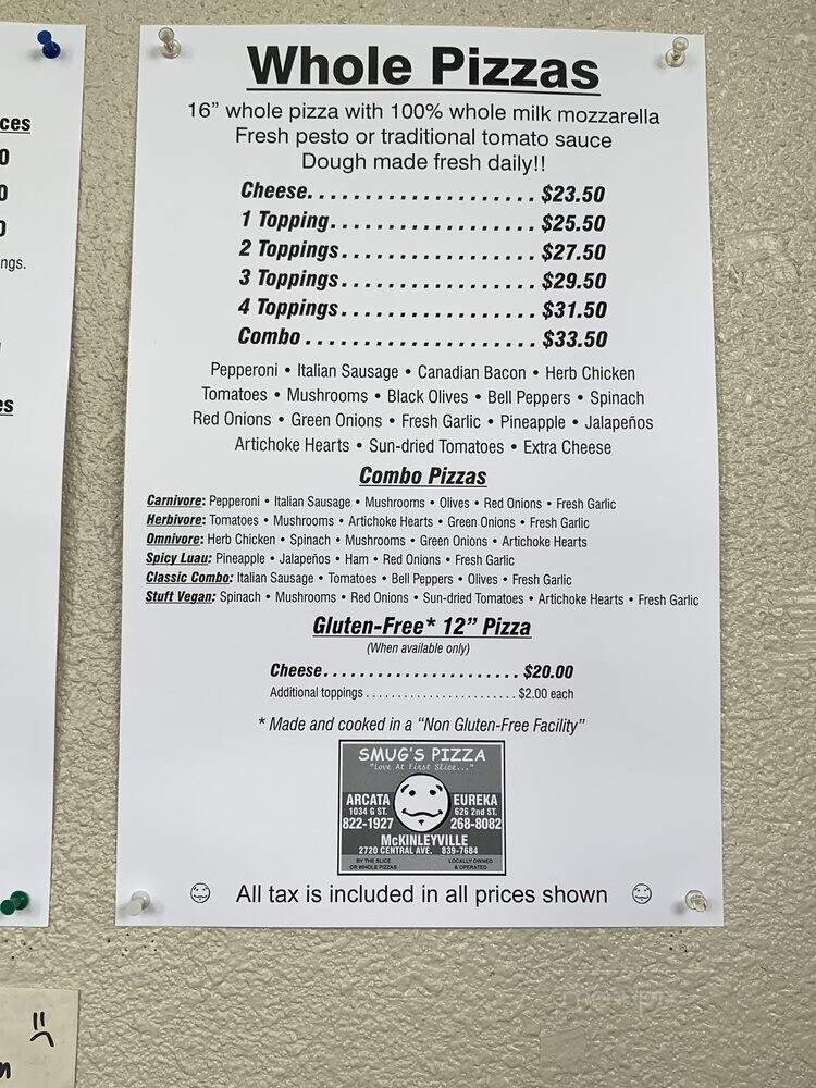 Smug's Pizza - Eureka, CA