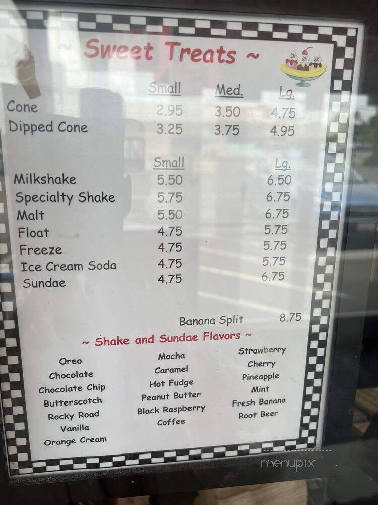 Fresh Freeze Drive-In - Eureka, CA menu_pic