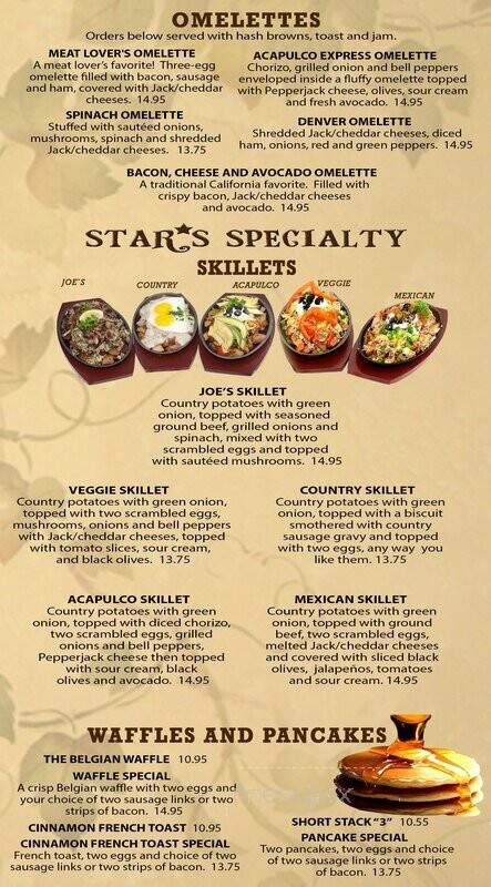 Star Restaurant - Ukiah, CA menu_pic
