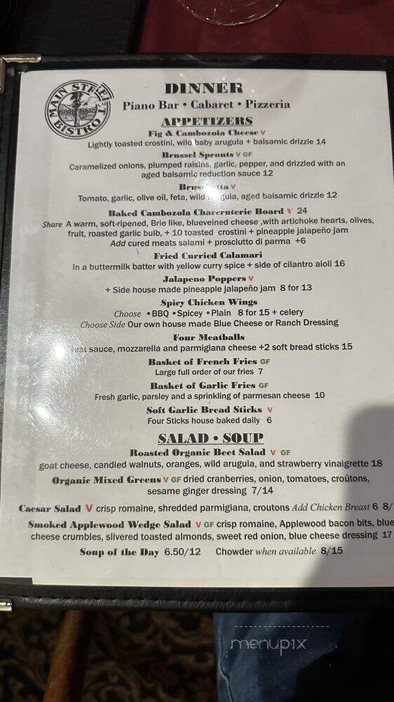 Main Street Station - Guerneville, CA menu_pic