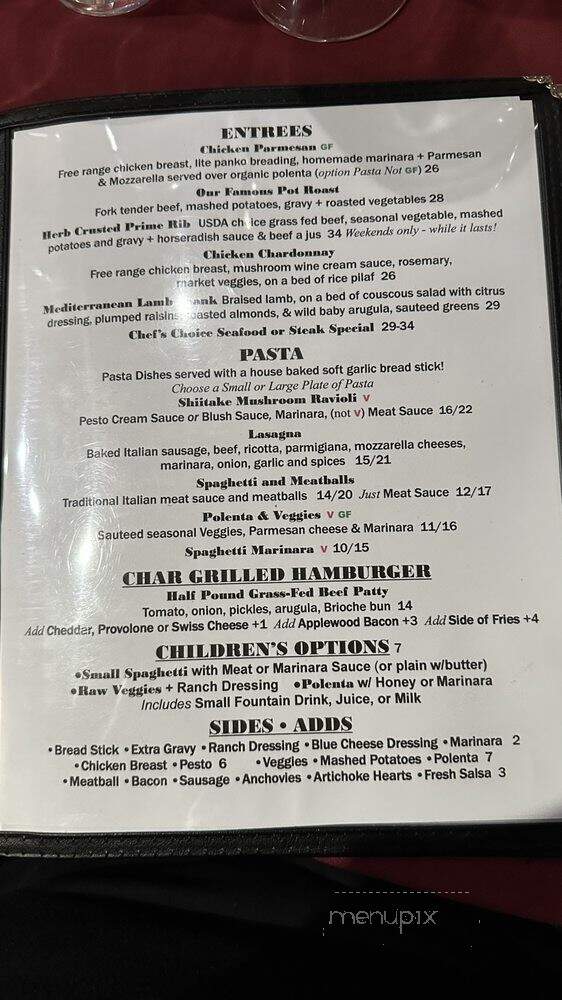 Main Street Station - Guerneville, CA menu_pic