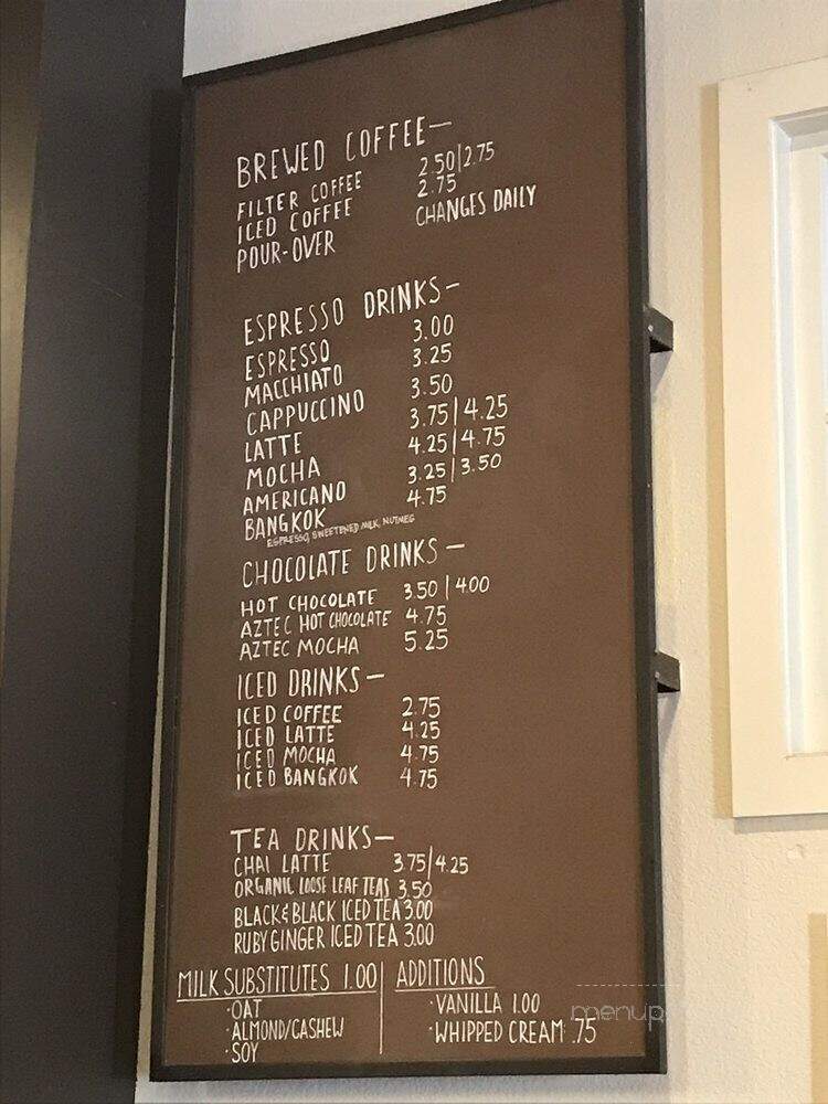 Flying Goat Coffee - Healdsburg, CA menu_pic