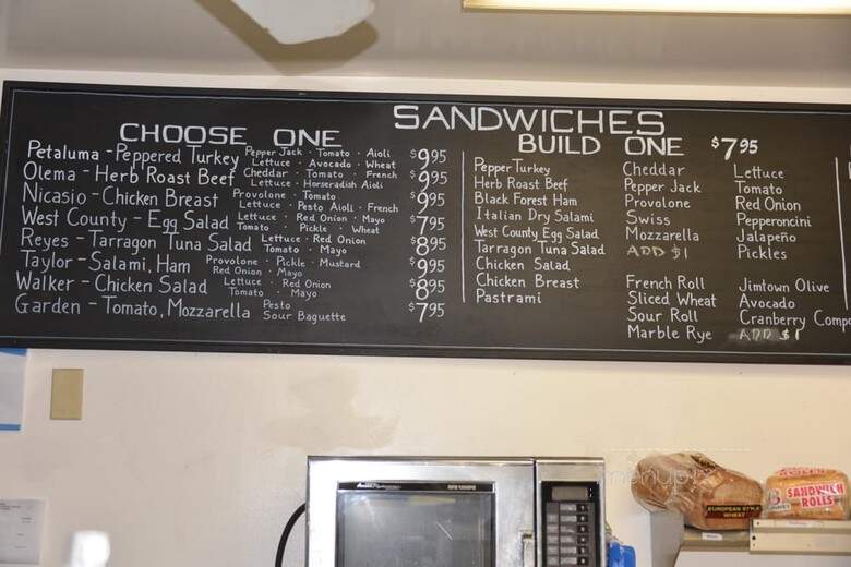Farm House & Deli - Olema, CA menu_pic