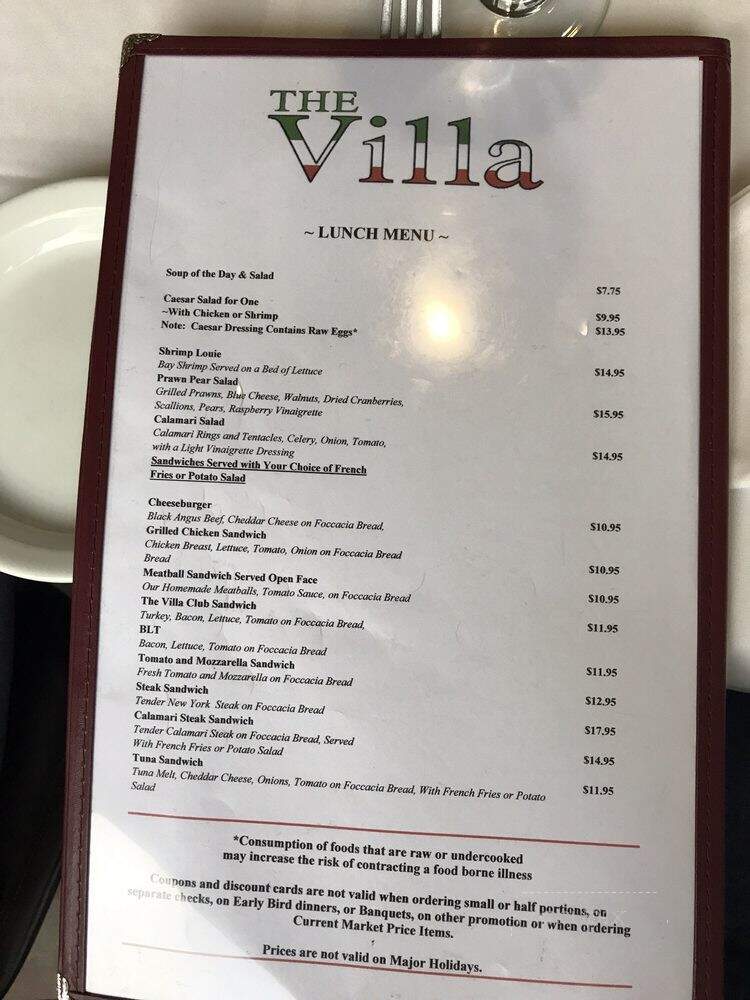 Villa Restaurant - Santa Rosa, CA