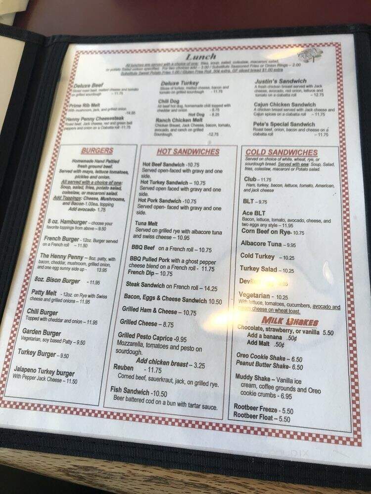 Henny Penny's - Petaluma, CA menu_pic