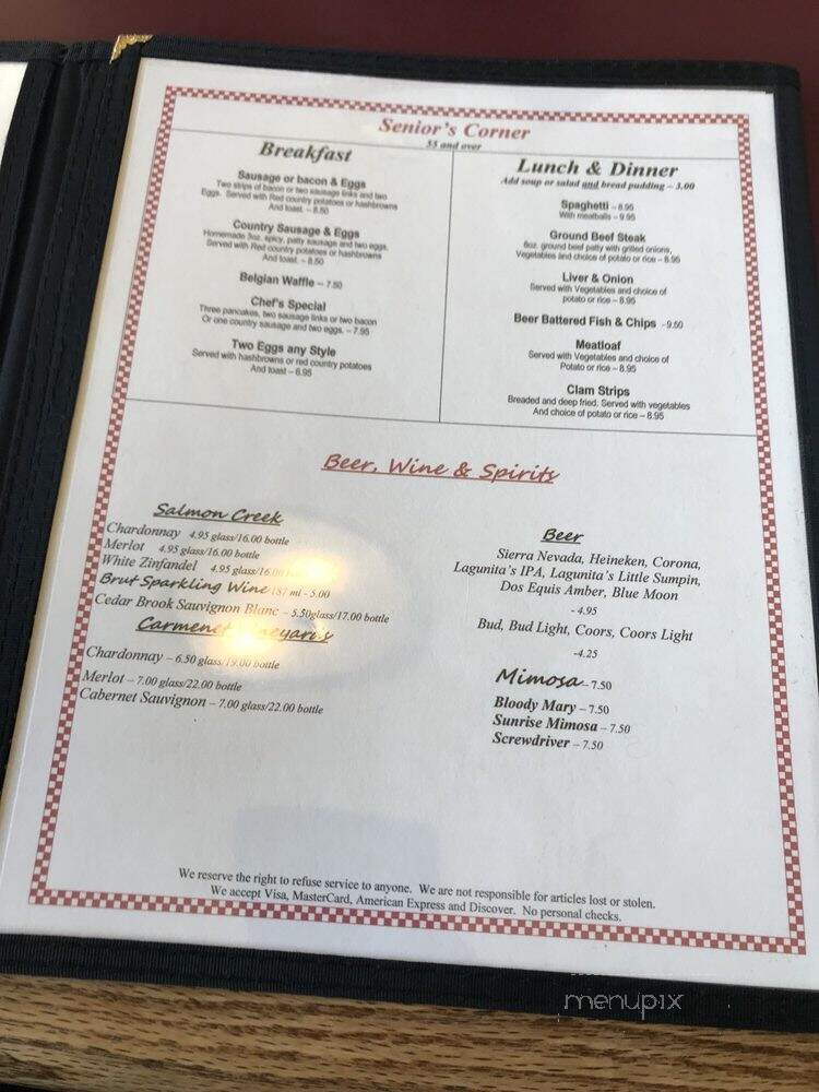 Henny Penny's - Petaluma, CA menu_pic
