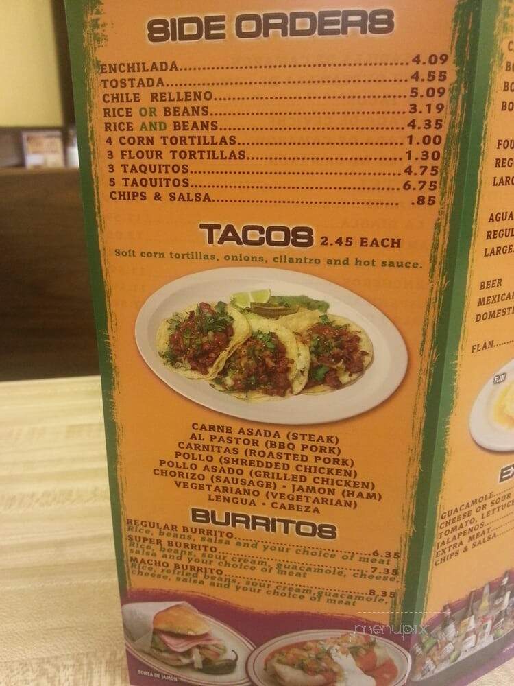 Taqueria Santa Rosa - Santa Rosa, CA menu_pic