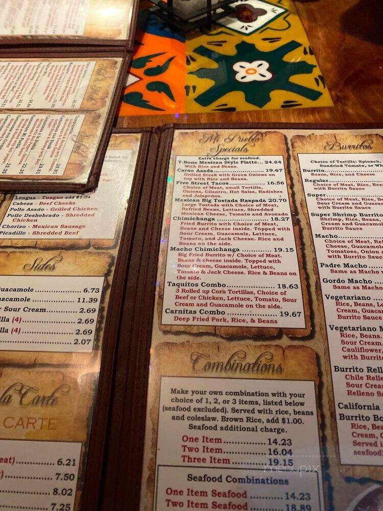 Taqueria Mi Pueblo - Petaluma, CA menu_pic