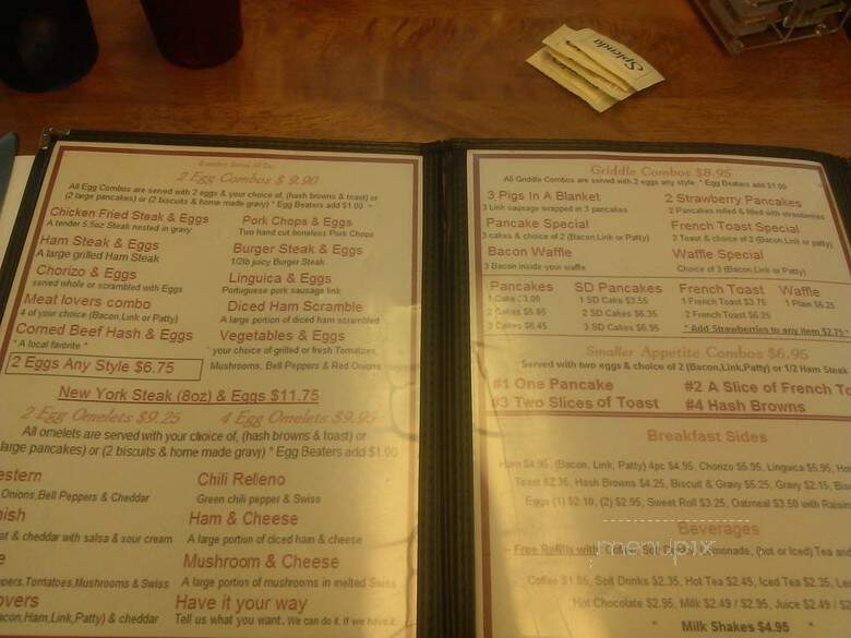 Poor George's - Yreka, CA menu_pic