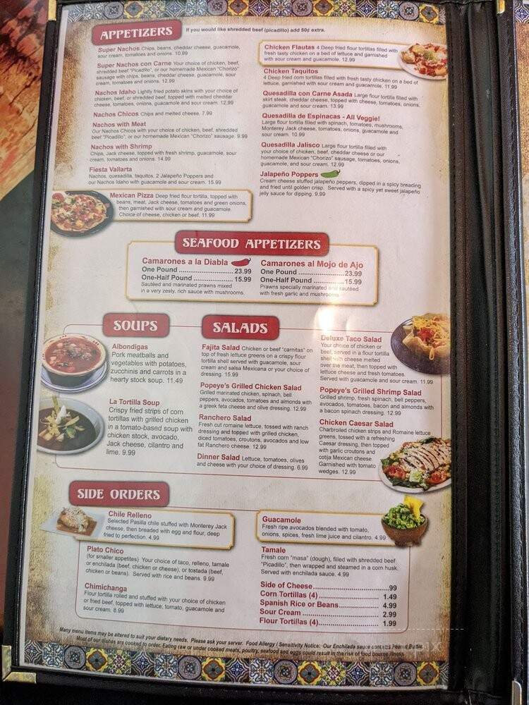 Puerto Vallarta A Family - Yreka, CA menu_pic