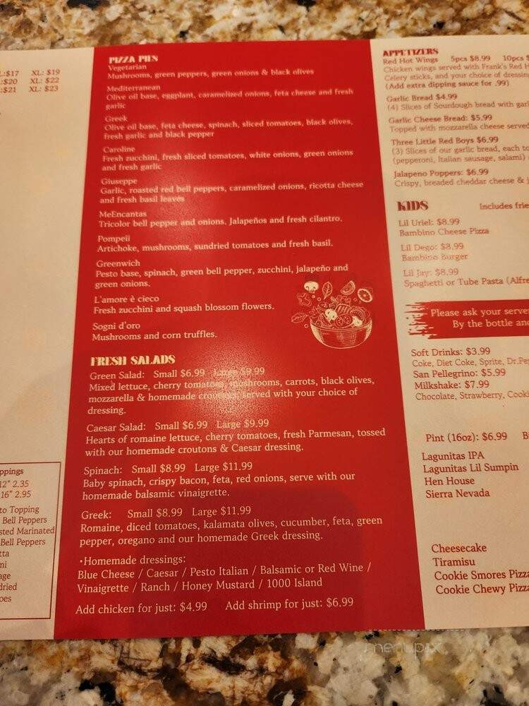 Red Boy Pizza - Petaluma, CA menu_pic