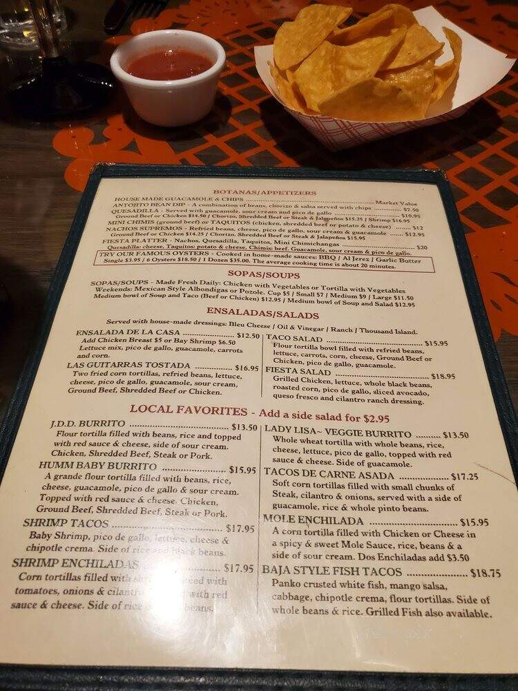 Las Guitarras - Novato, CA menu_pic