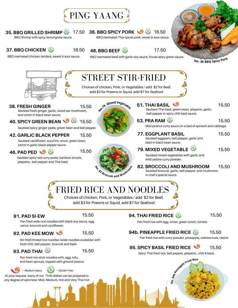 Royal Thai Restaurant - San Rafael, CA menu_pic