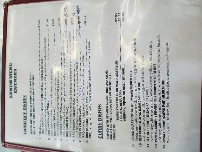 Thai Smile Cuisine - San Rafael, CA menu_pic