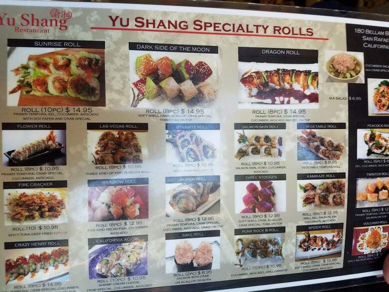 Yu Shang Mandarin Restaurant - San Rafael, CA