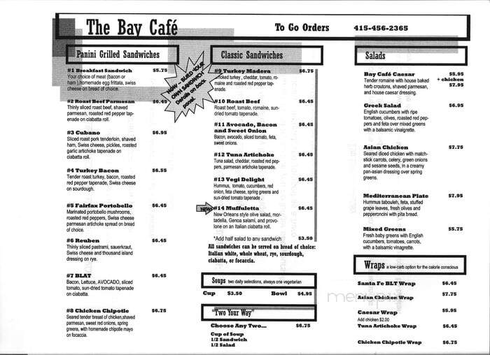 Bay Cafe - San Rafael, CA