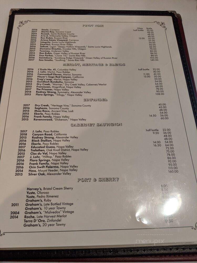 Hotel Mac Restaurant - Richmond, CA menu_pic