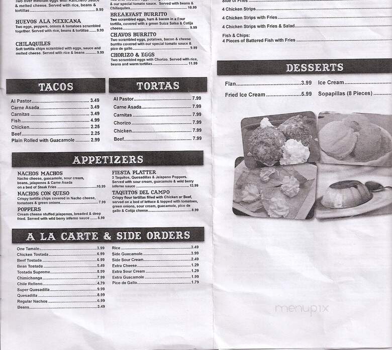 El Mariaches Mexican Restaurant - Redding, CA menu_pic