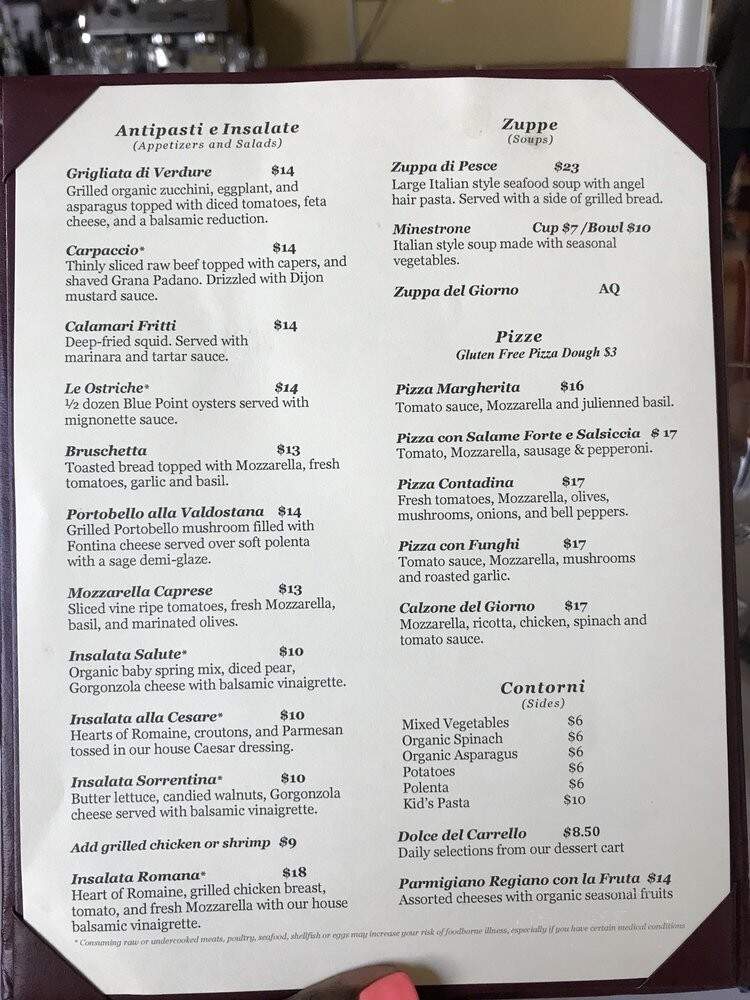 Salute Ristorante-Marina Bay - Richmond, CA menu_pic