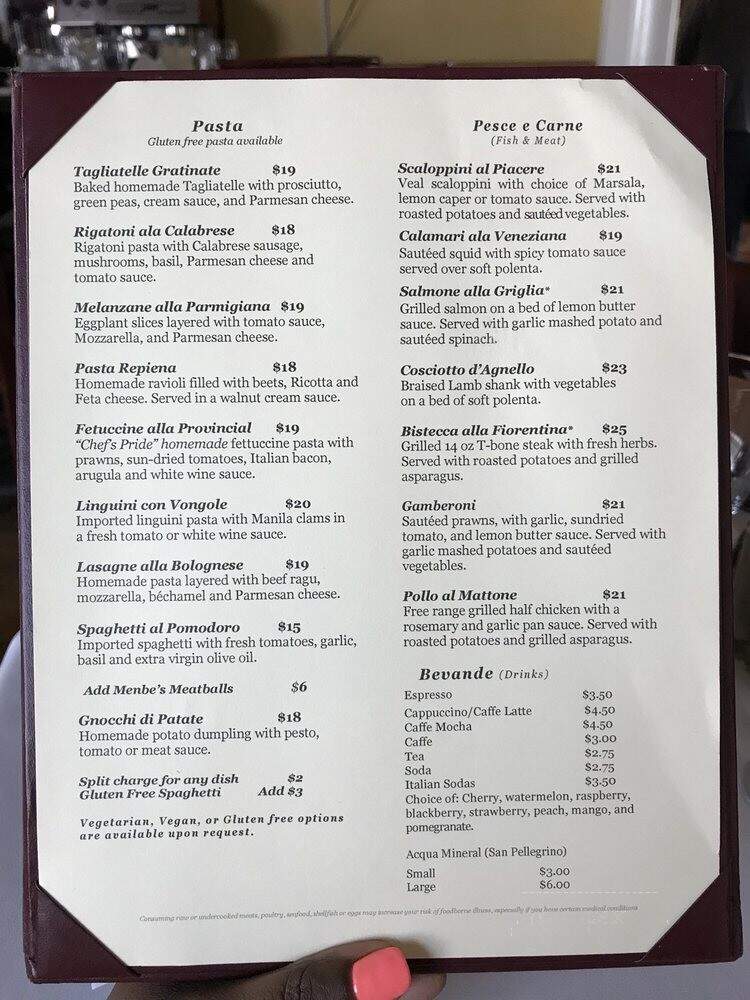Salute Ristorante-Marina Bay - Richmond, CA menu_pic