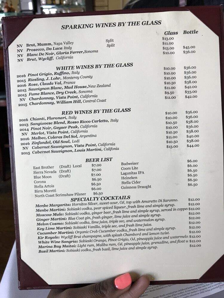 Salute Ristorante-Marina Bay - Richmond, CA menu_pic