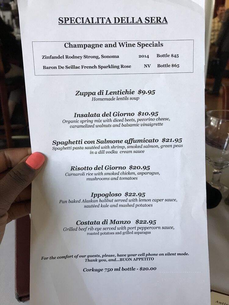 Salute Ristorante-Marina Bay - Richmond, CA menu_pic
