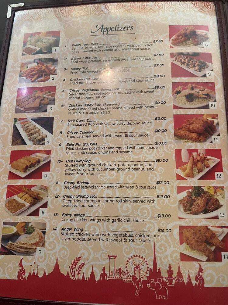 Sala Thai - San Pablo, CA menu_pic