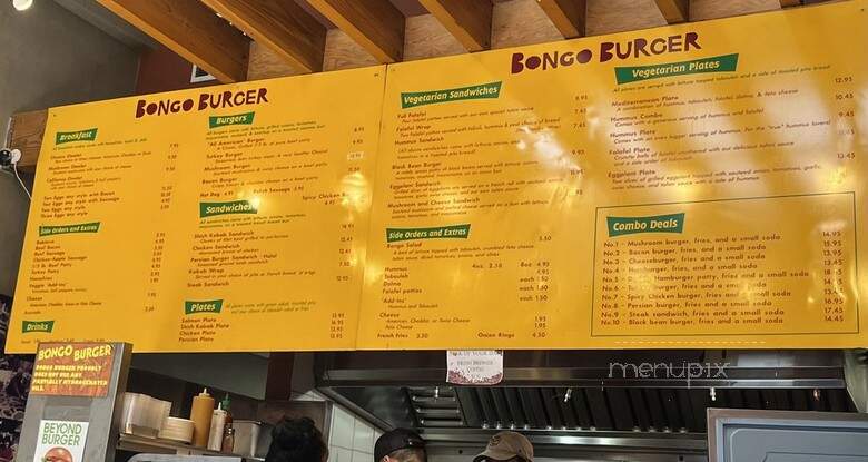 Bongo Burger - Berkeley, CA menu_pic