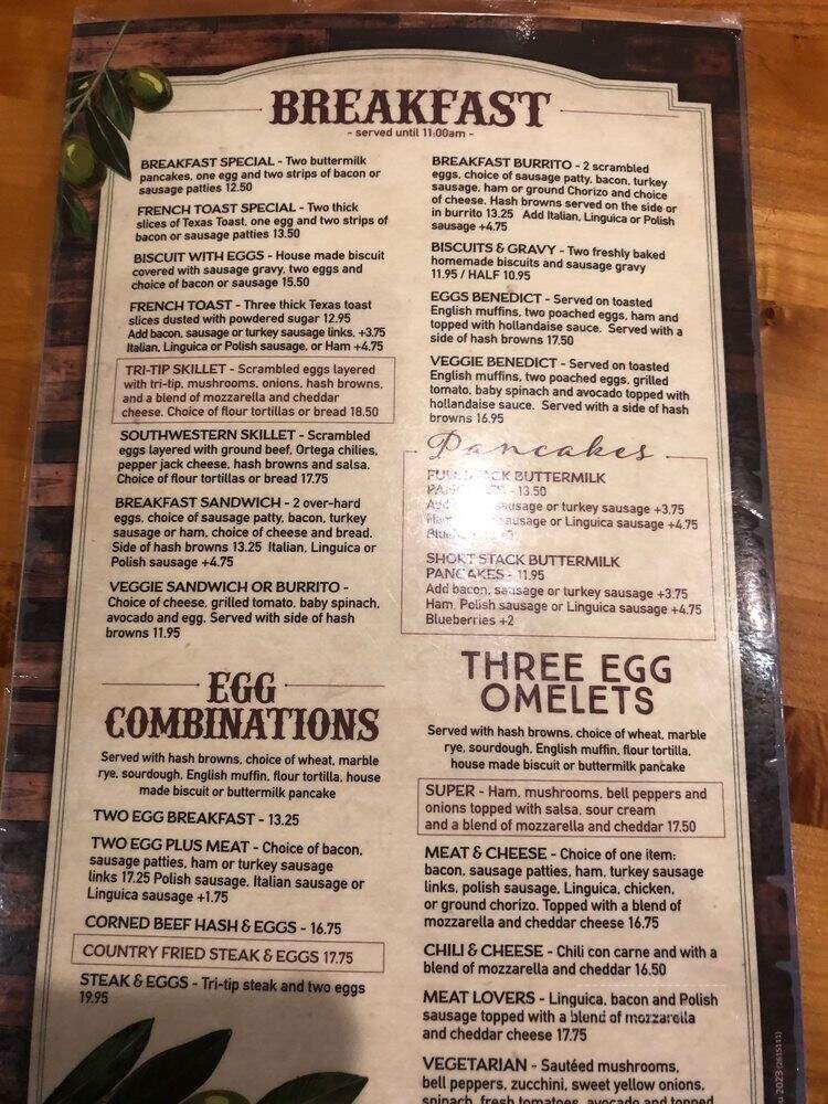 Granzella's - Williams, CA menu_pic