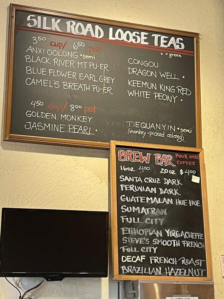 Coffeetopia - Santa Cruz, CA menu_pic